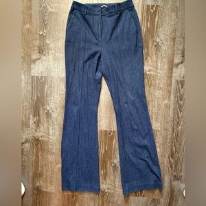 Express Denim Blue Slim Flare Pants